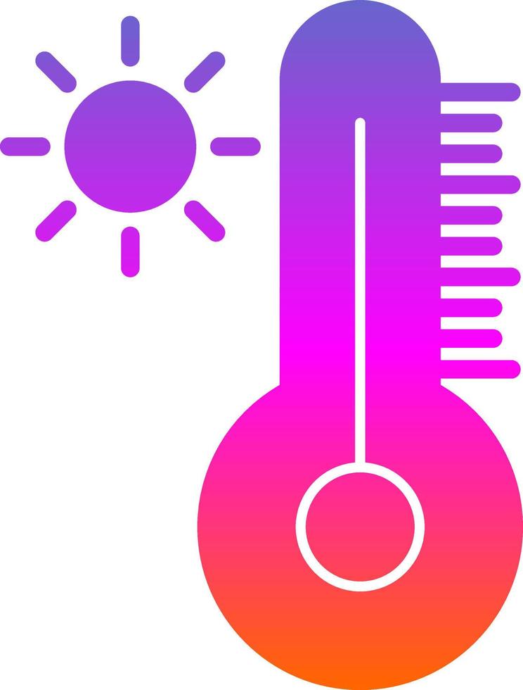 Temperatur-Vektor-Icon-Design vektor