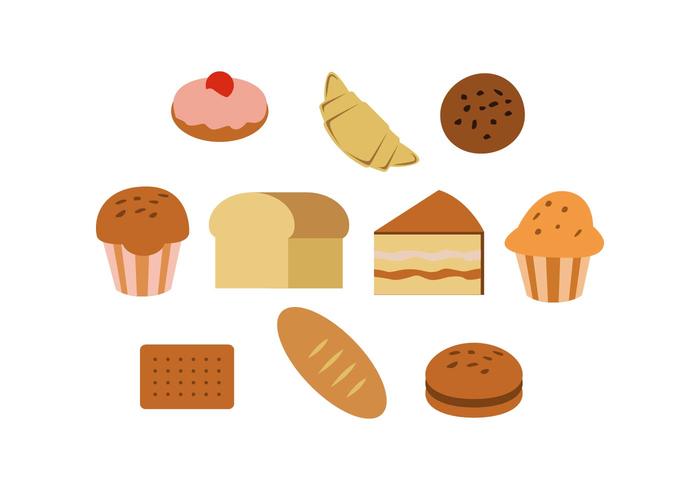 Gratis Färgglada Pastry Icon Vector