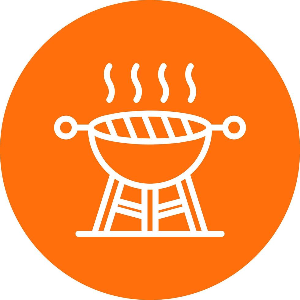 Grill-Vektor-Icon-Design vektor