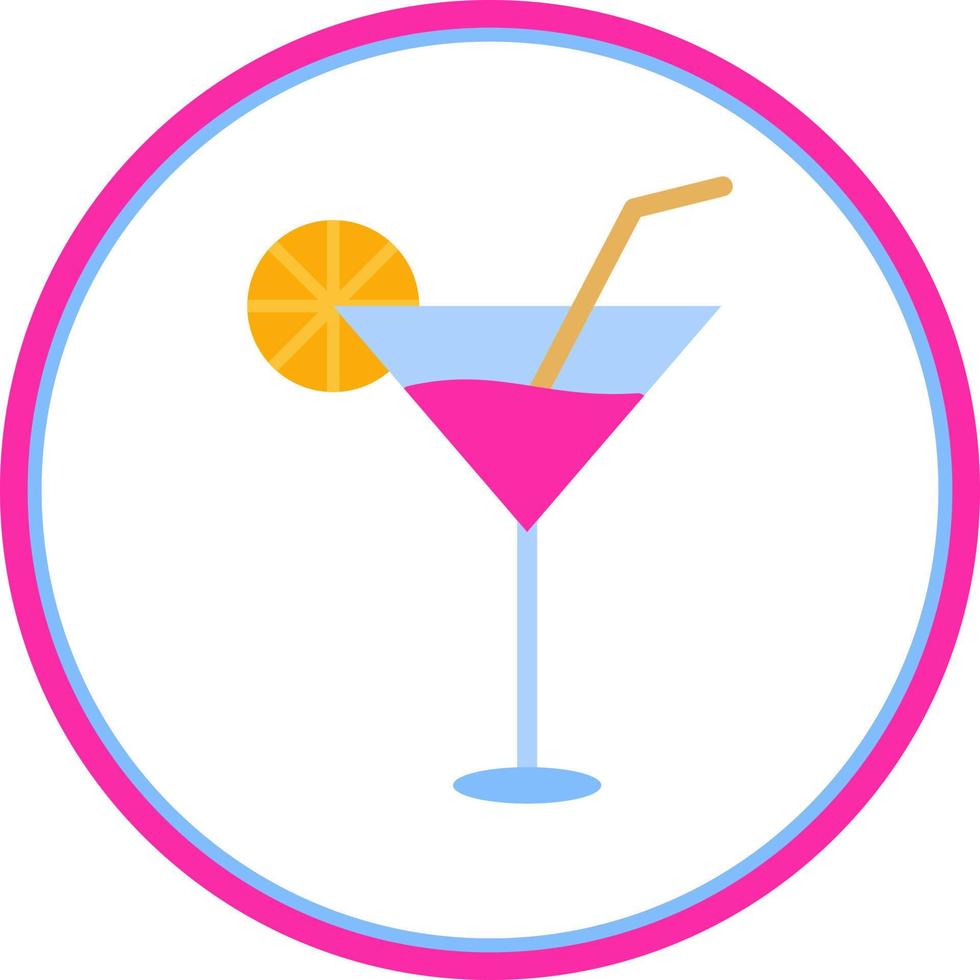 Cocktail-Vektor-Icon-Design vektor