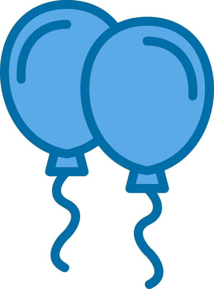 ny år ballonger vektor ikon design
