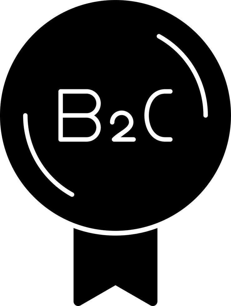 b2c vektor ikon design