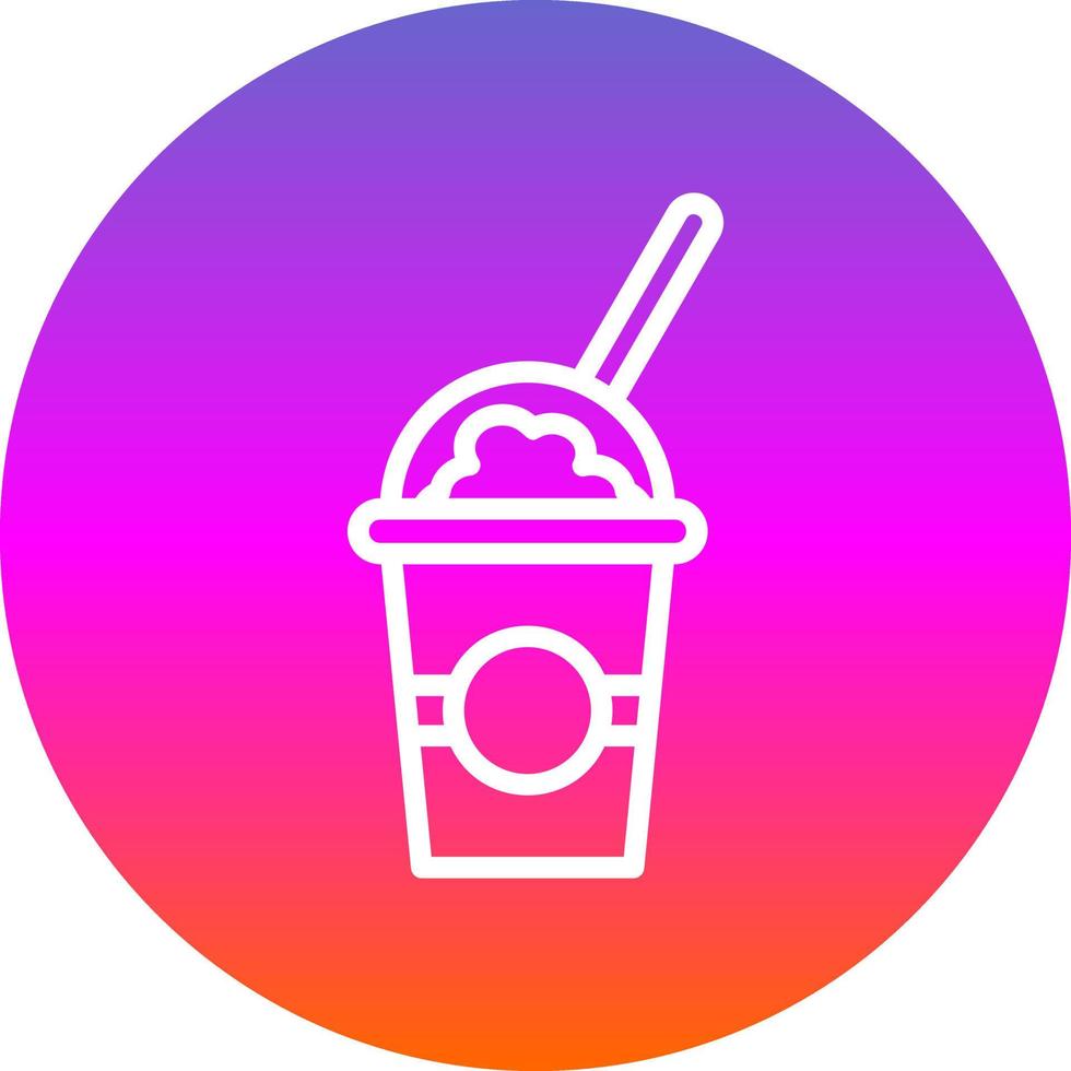 Milchshake-Vektor-Icon-Design vektor