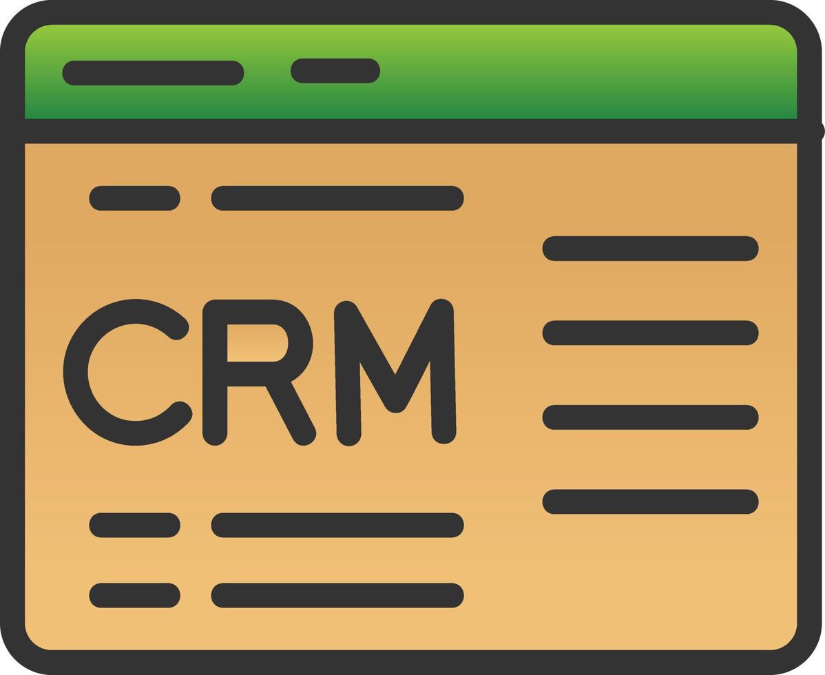 crm vektor ikon design