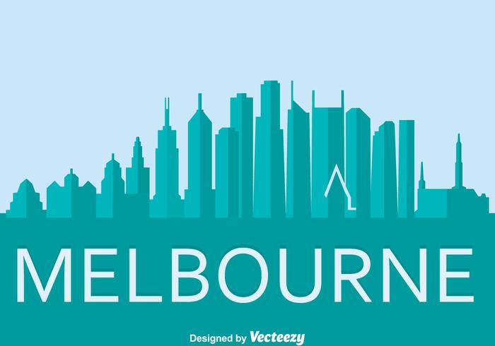 Mebourne Stadt Vektor