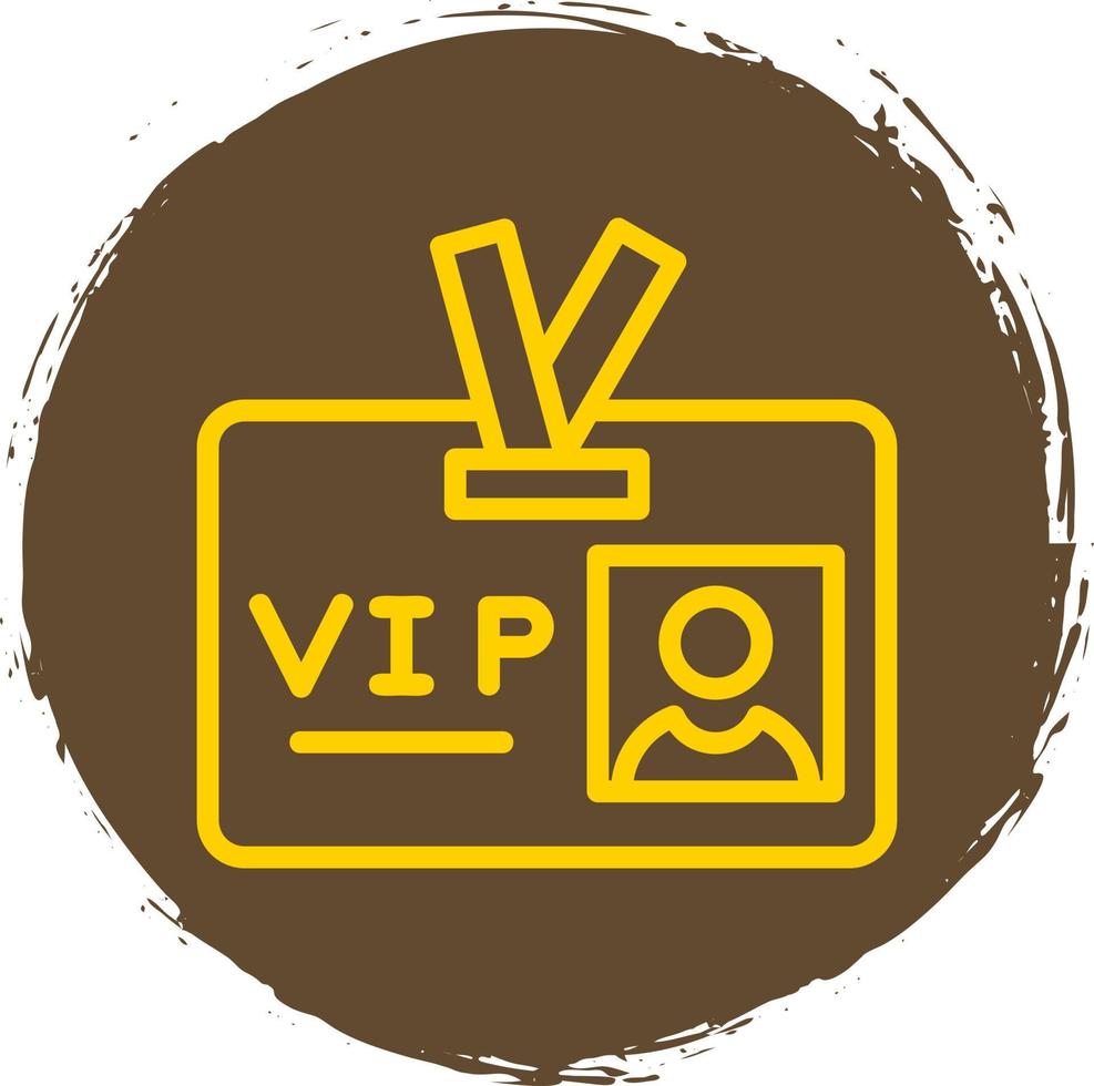 VIP-Pass-Vektor-Icon-Design vektor