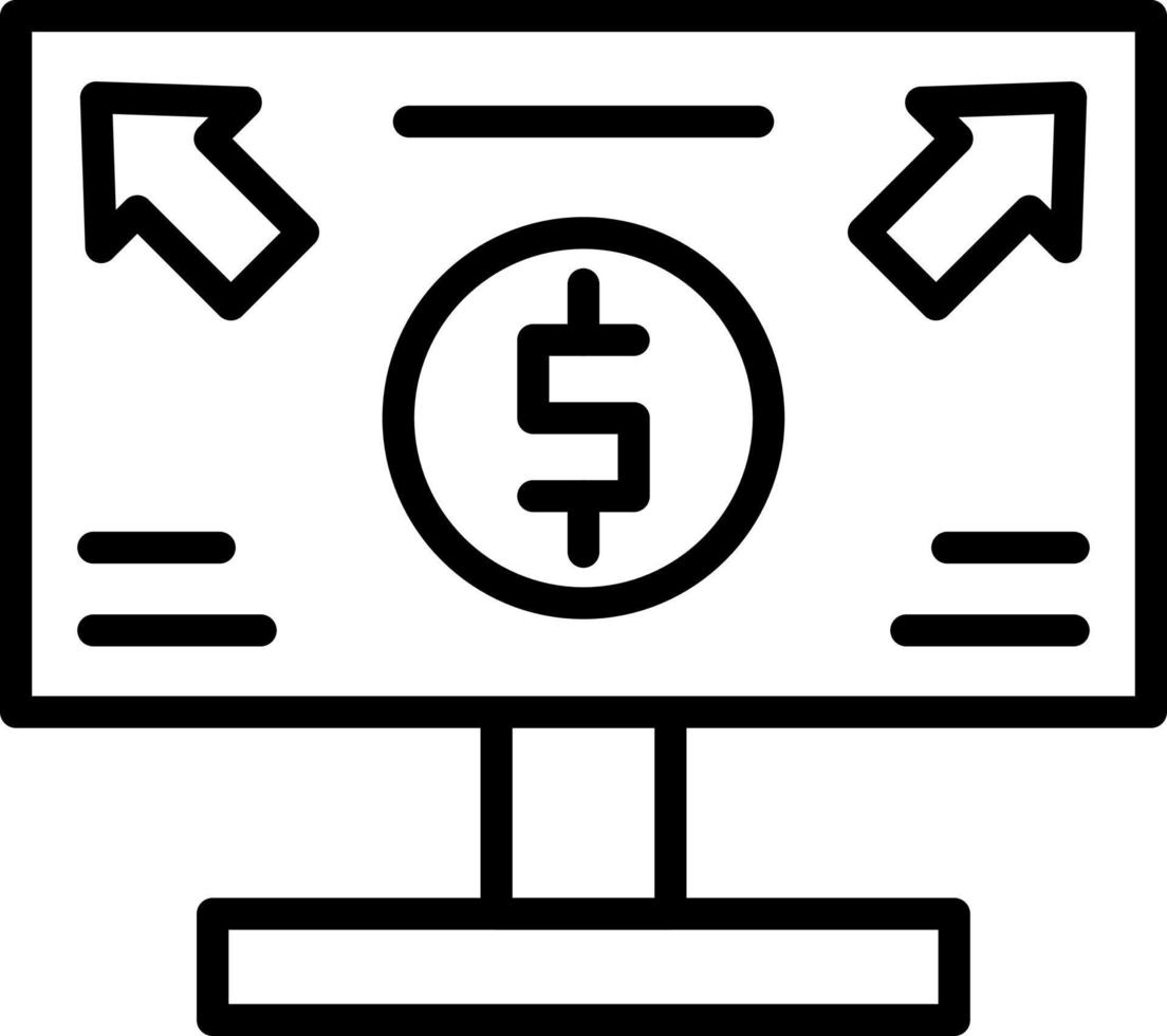 budget utgifterna vektor ikon design
