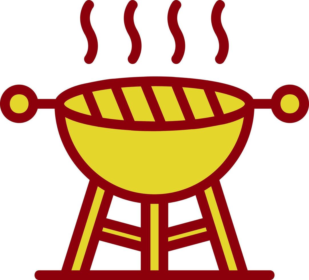 Grill-Vektor-Icon-Design vektor