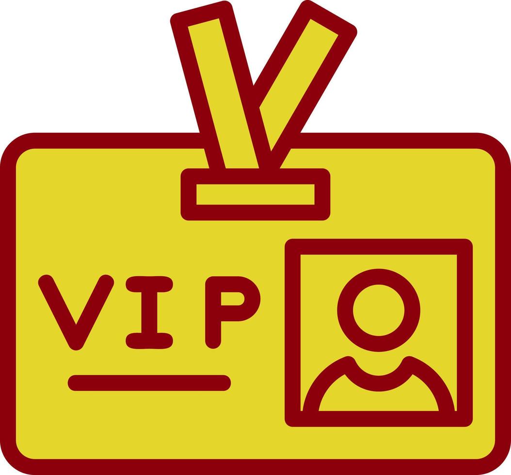 VIP-Pass-Vektor-Icon-Design vektor