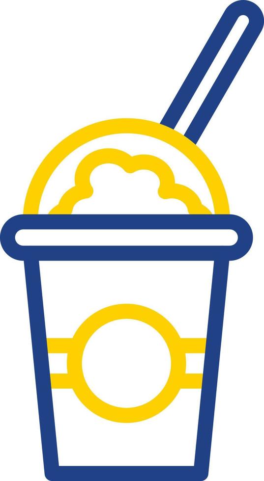 Milchshake-Vektor-Icon-Design vektor