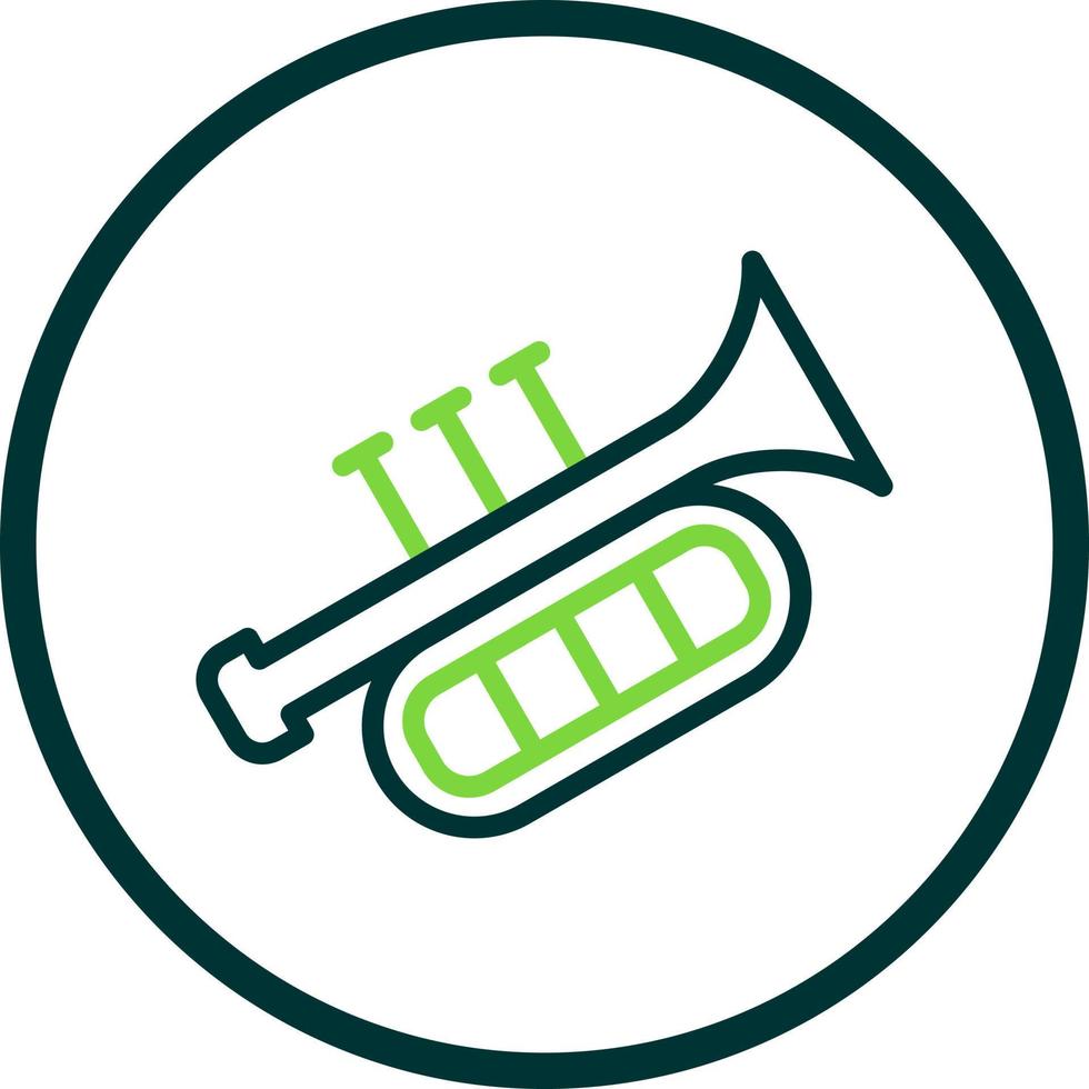 Trompete-Vektor-Icon-Design vektor