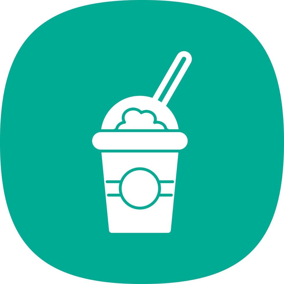 Milchshake-Vektor-Icon-Design vektor