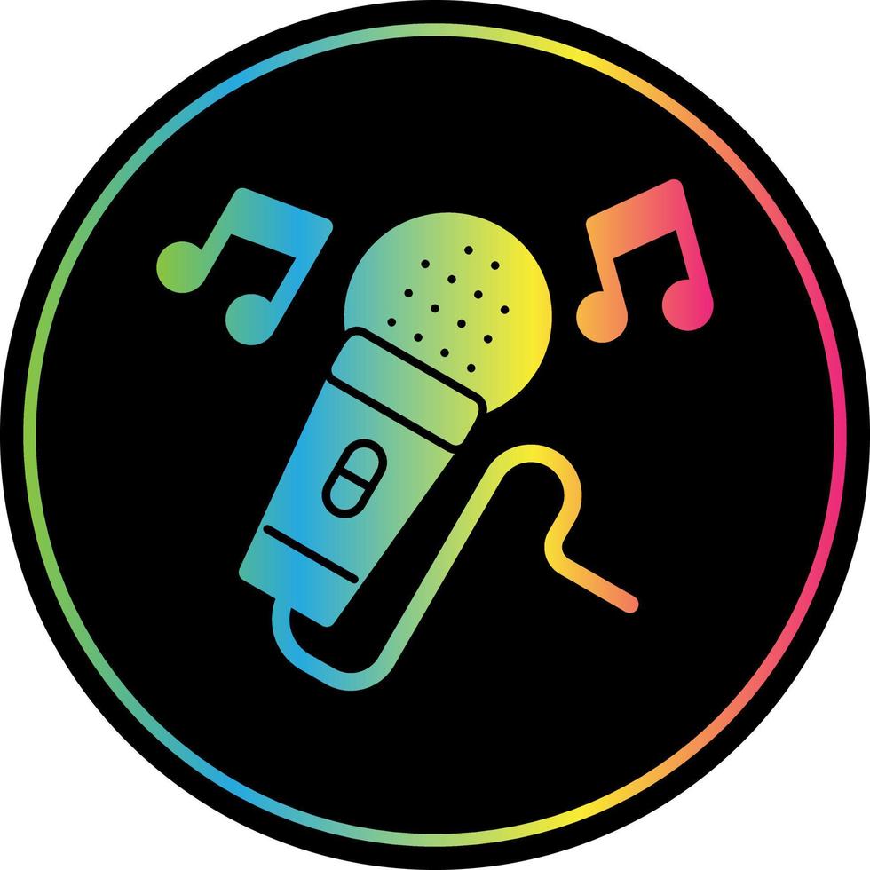 Karaoke-Vektor-Icon-Design vektor