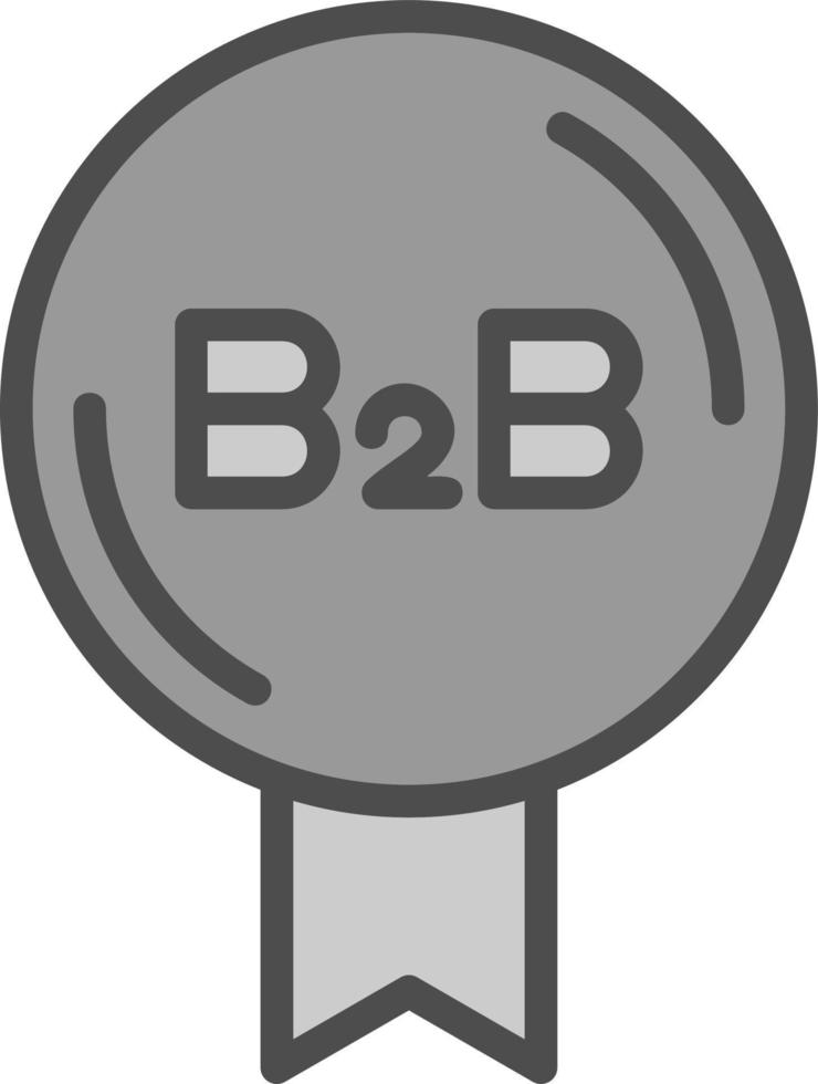 b2b-Vektor-Icon-Design vektor