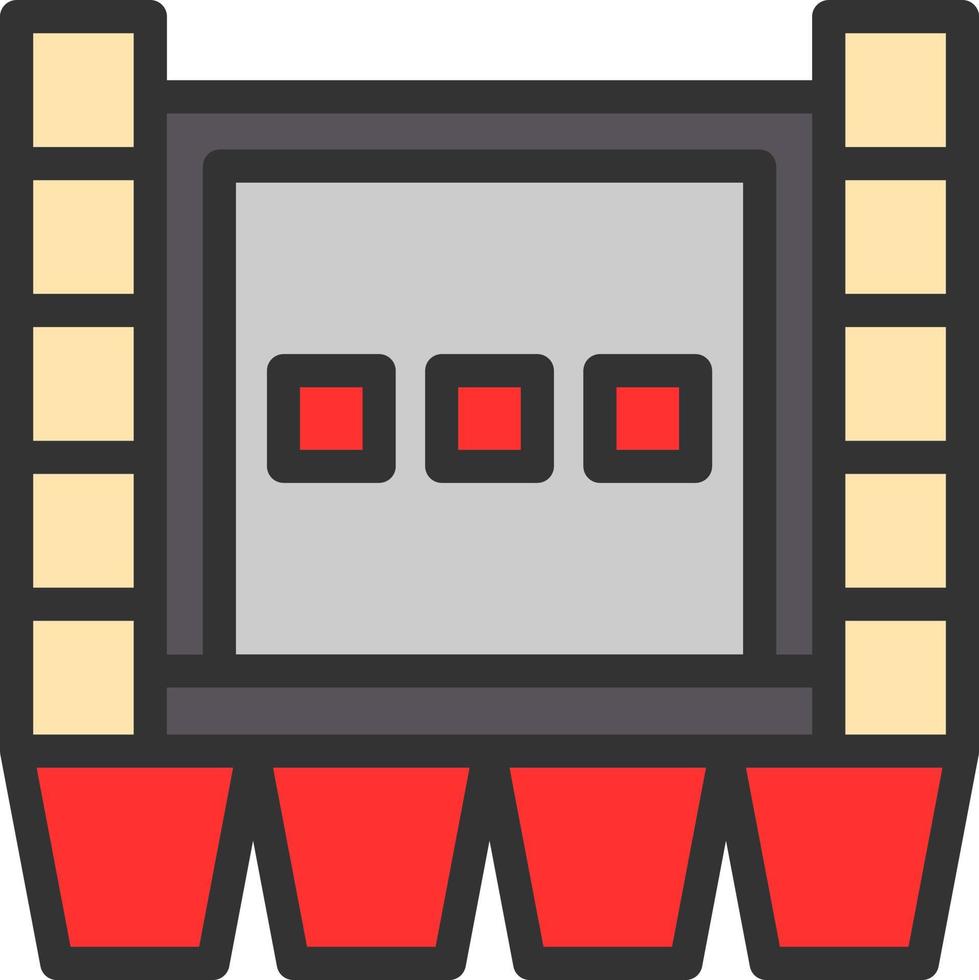 Kino-Werbevektor-Icon-Design vektor