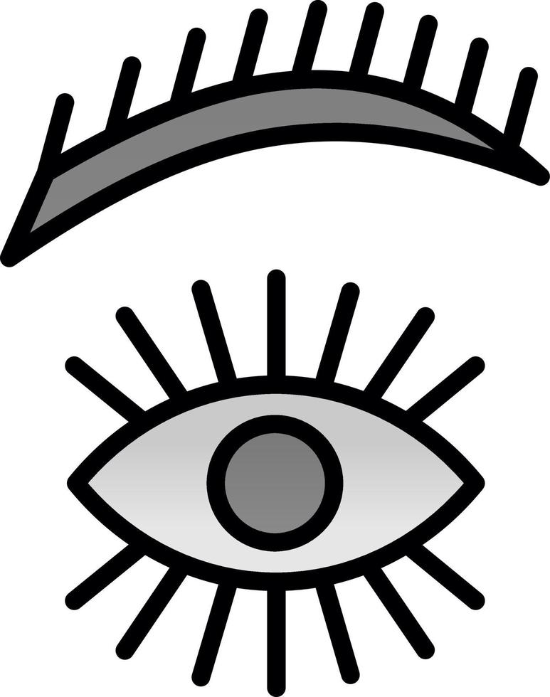 ögonbryn vektor ikon design