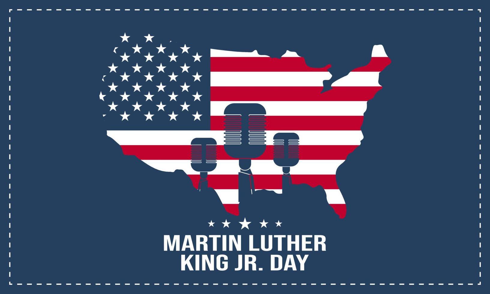 Martin Luther King jr. Tag Hintergrund. Vektor-Illustration. vektor