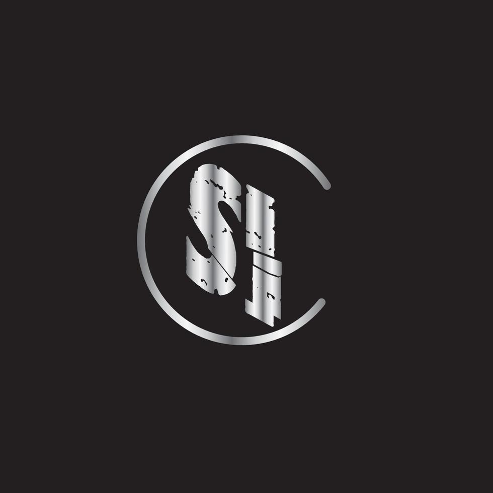 si-Text-Logo vektor