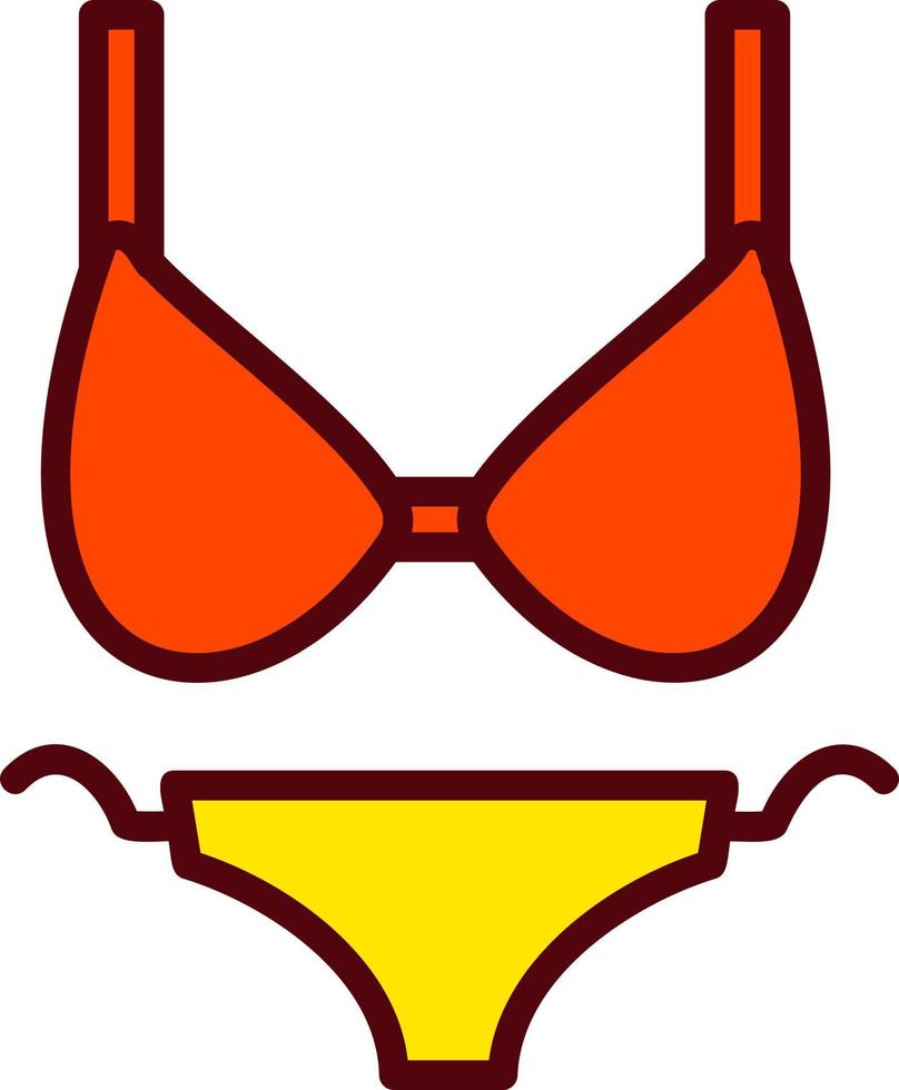 Bikini-Vektor-Symbol vektor