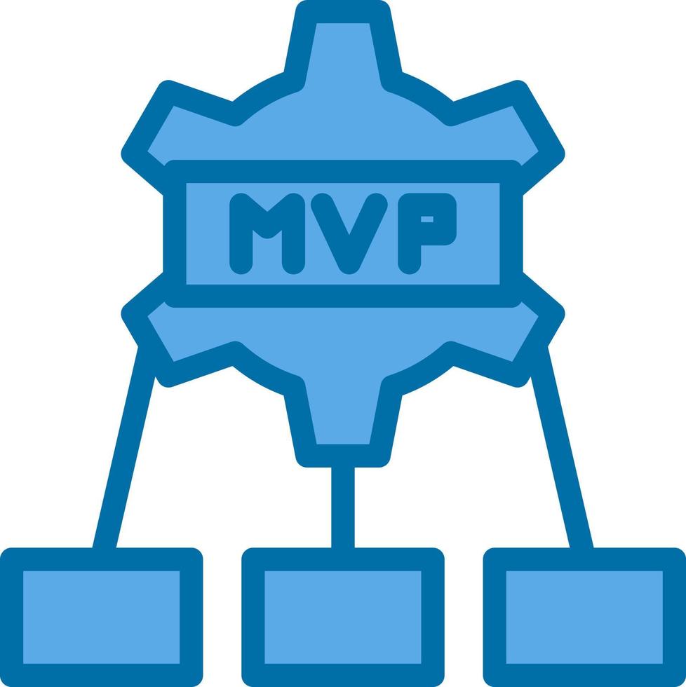 mvp-Vektor-Icon-Design vektor