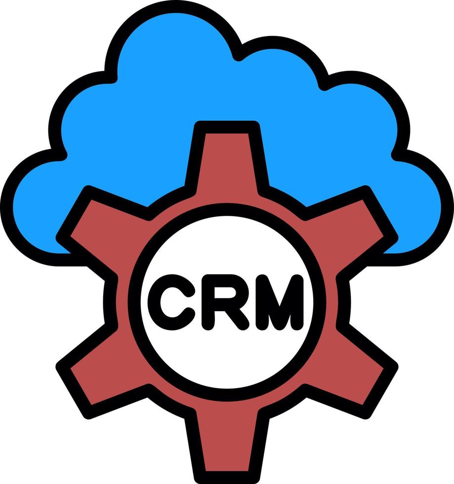 CRM-Vektor-Icon-Design vektor