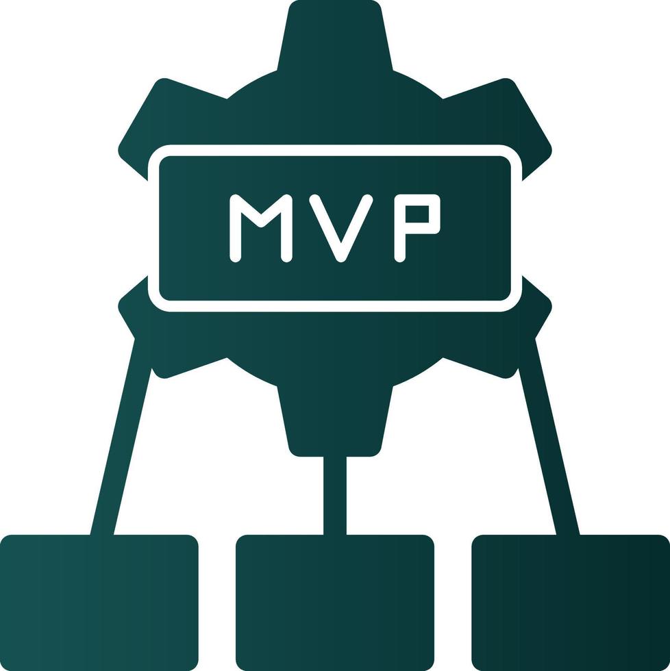 mvp-Vektor-Icon-Design vektor