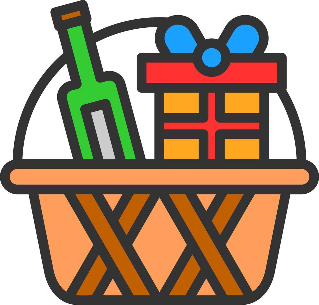 Geschenkpaket-Vektor-Icon-Design vektor