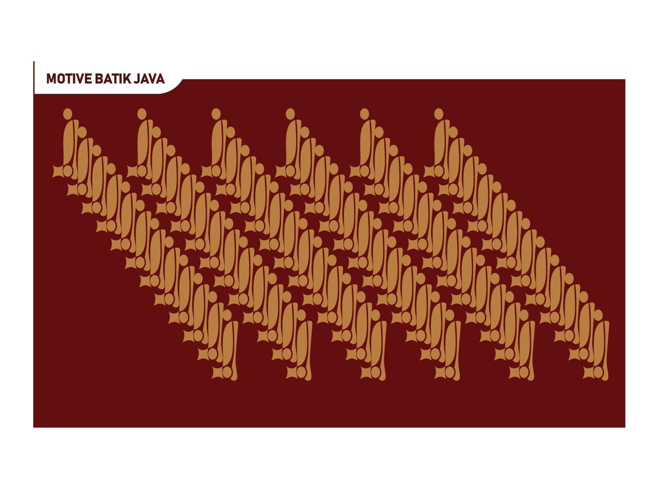 Illustration von indonesischen javanischen Batikmalereien, Stofflinien, nahtlosen Mustern. Vektorgrafik, geeignet für Diagramme, Infografiken und andere grafische Elemente vektor