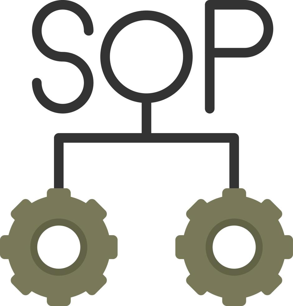 sop-Vektor-Icon-Design vektor