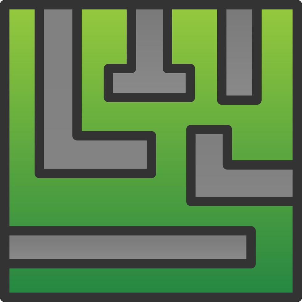 Labyrinth-Vektor-Icon-Design vektor