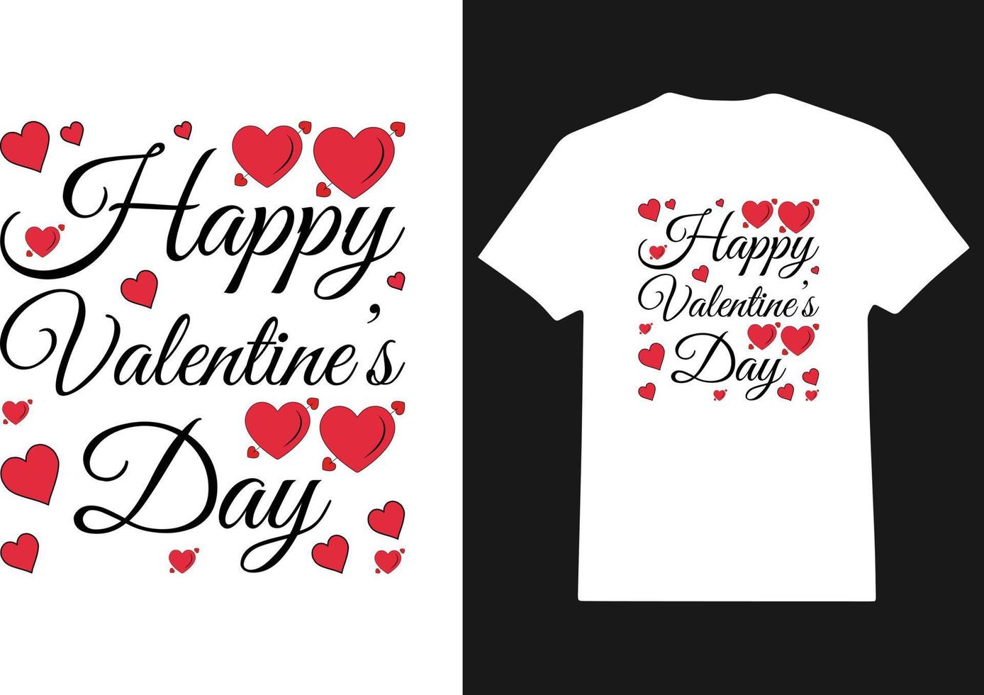 valentinstag t-shirt design vektor, t-shirt design für einen fröhlichen valentinstag, kleidungsdruck, jäten, romantischer moment, weibliche mode, jahrestag, valentinstagtext mit liebesherzvektor vektor