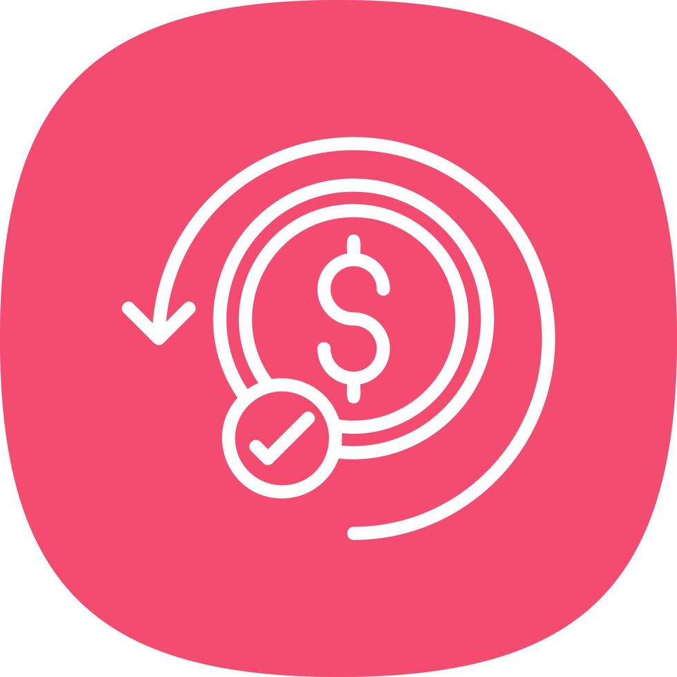 Cashback-Garantie-Vektor-Icon-Design vektor