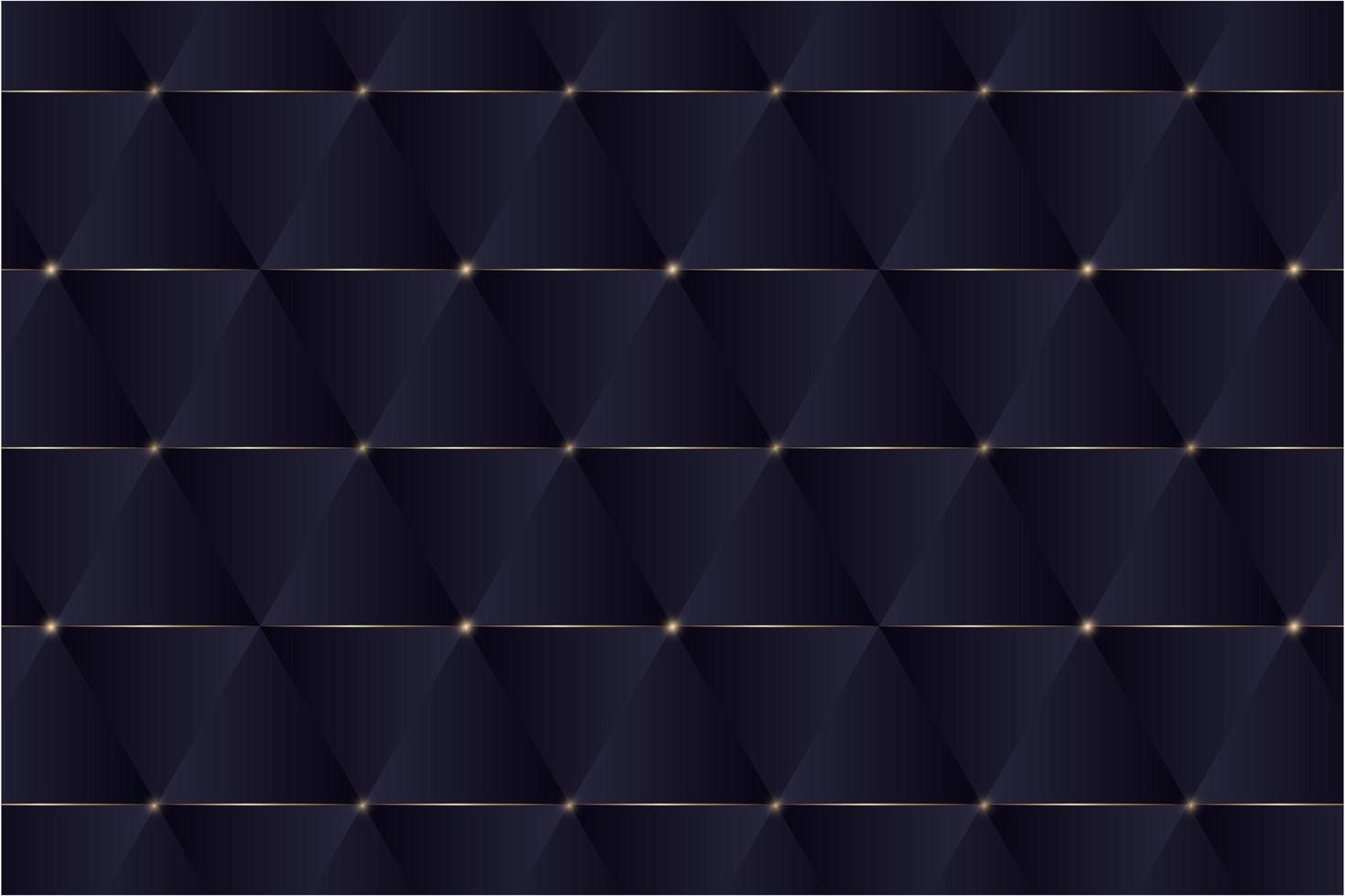 blå trianglar och gyllene linjer modern design. vektor