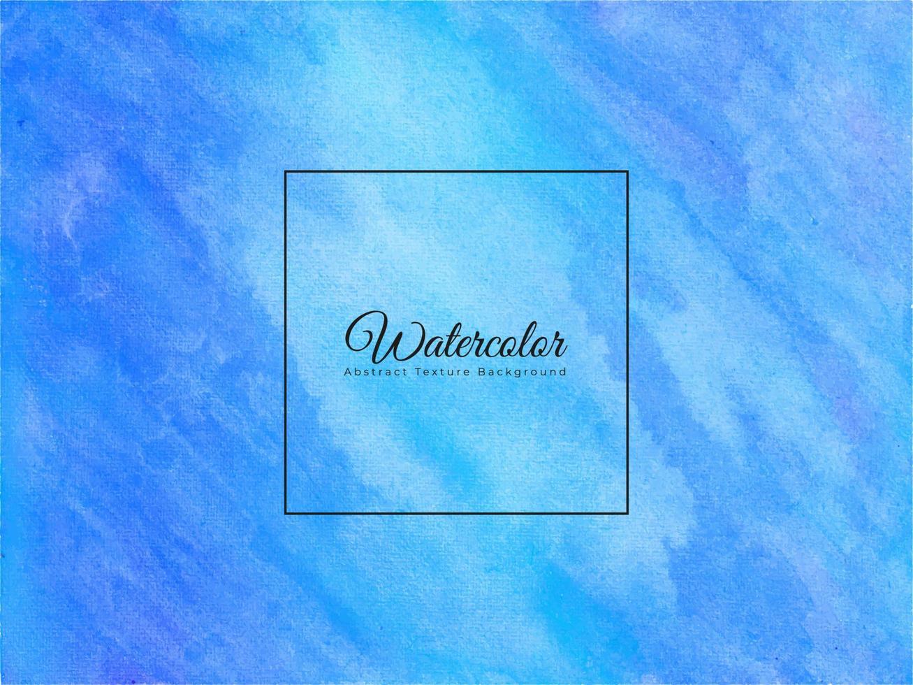 blauer aquarell abstrakter hintergrund. handgemalter aquarellhintergrund in blauer farbe. vektor