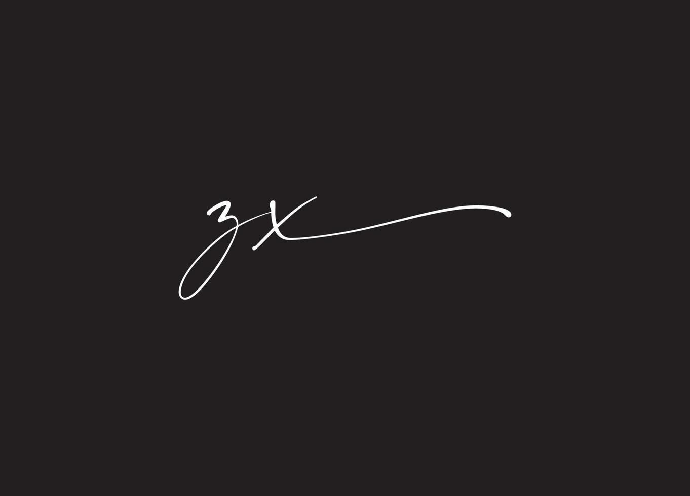 zx logotyp design vektor