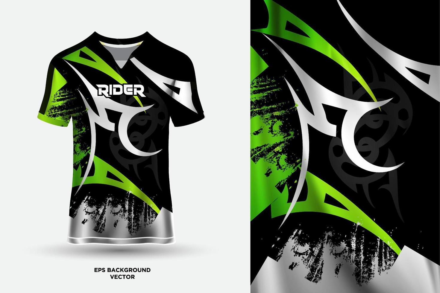 abstrakter Sport-Trikot-Design-Vorlagen-Mockup-Vektor vektor