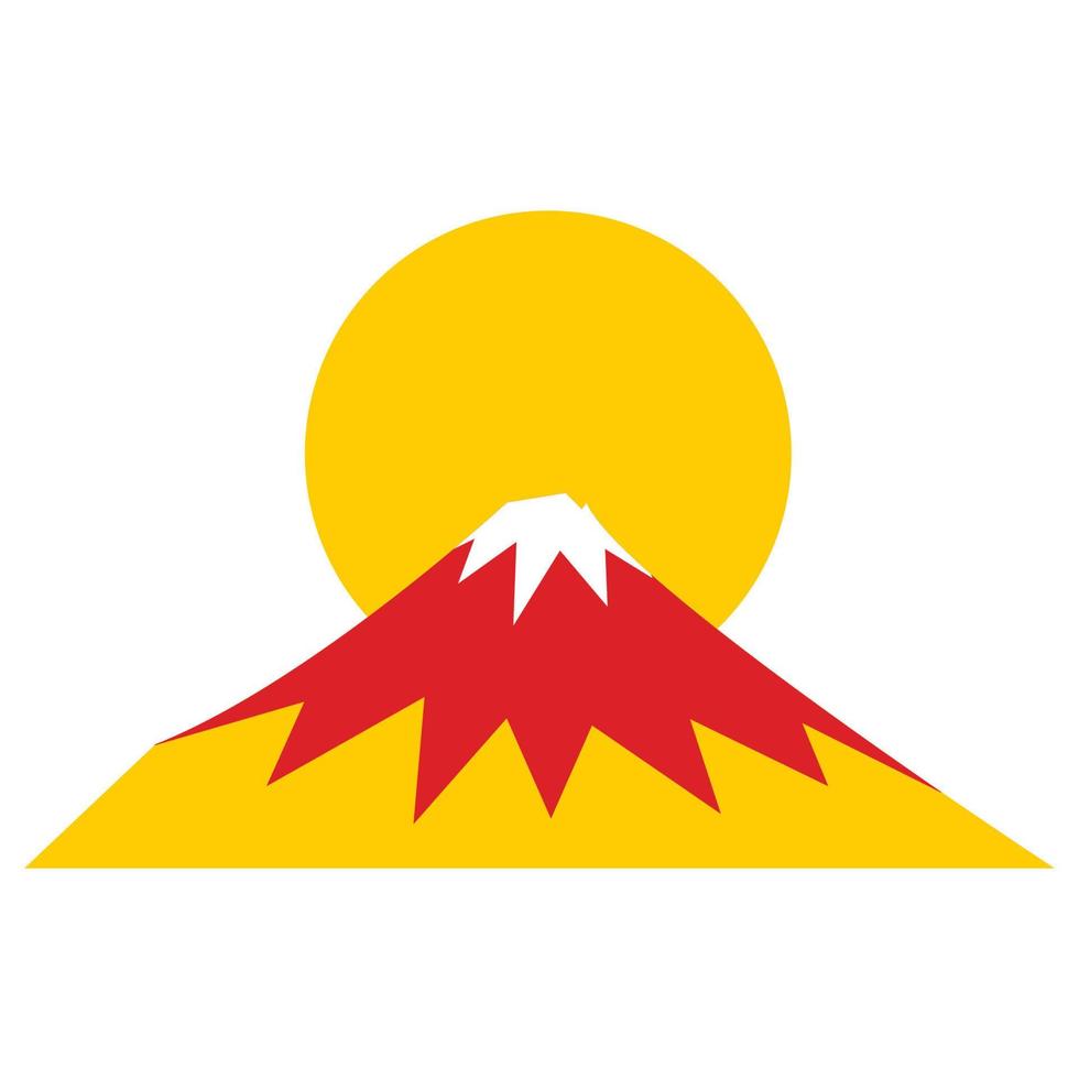 Fuji-Berg, der leicht geändert oder bearbeitet werden kann vektor