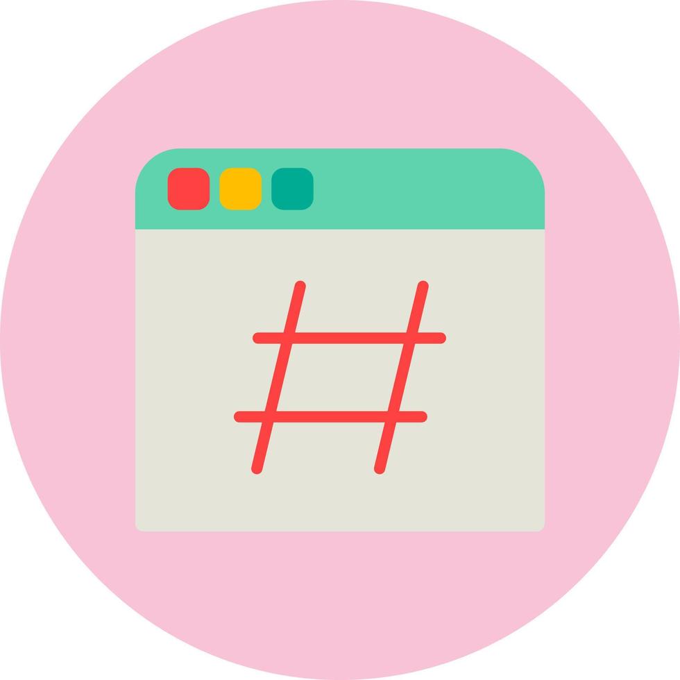 Hashtag-Vektorsymbol vektor