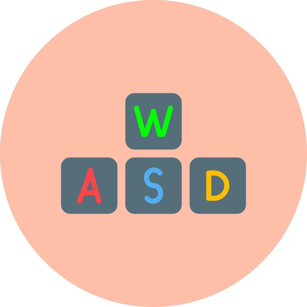 Wasd-Vektor-Symbol vektor