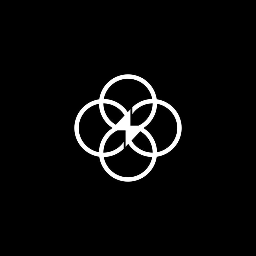 Kreis-Logo-Blitzvektor. Logo Ikigai und Riegel oder die Lebenskunst im Land der Bambusvorhänge. Japan vektor