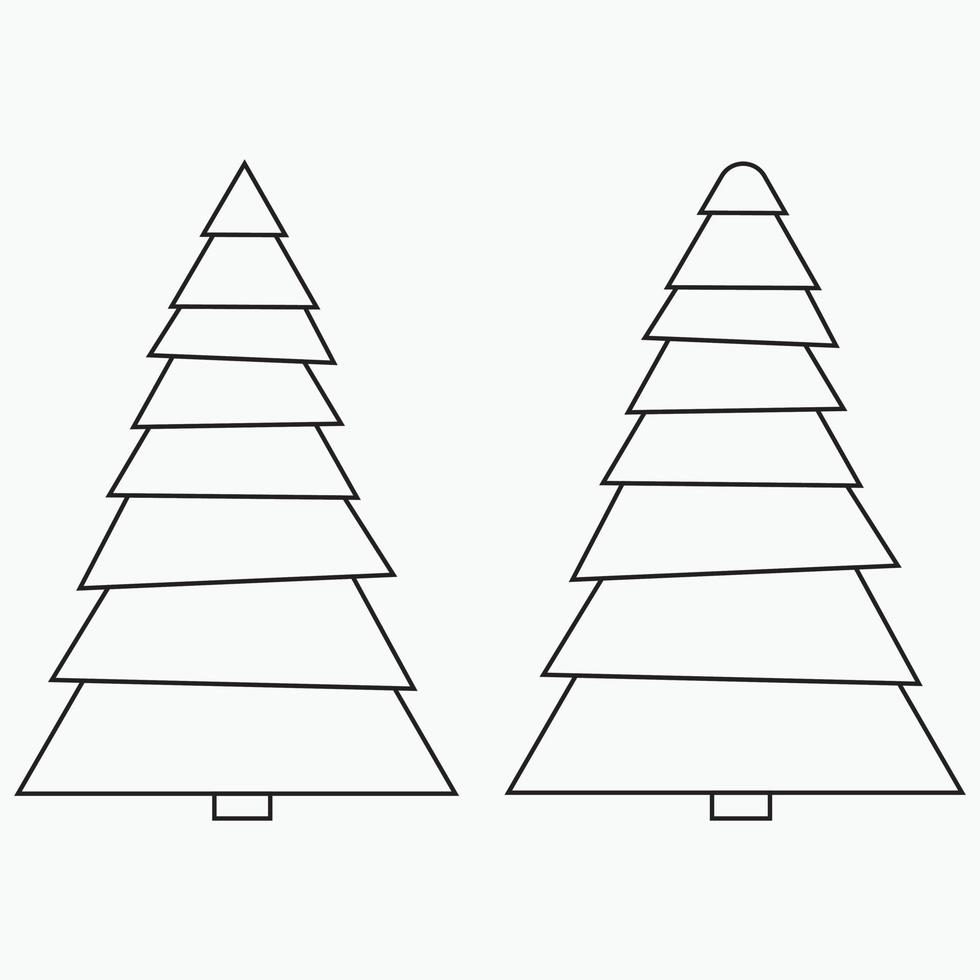 kostenloser Vektor-Weihnachtsbaum vektor