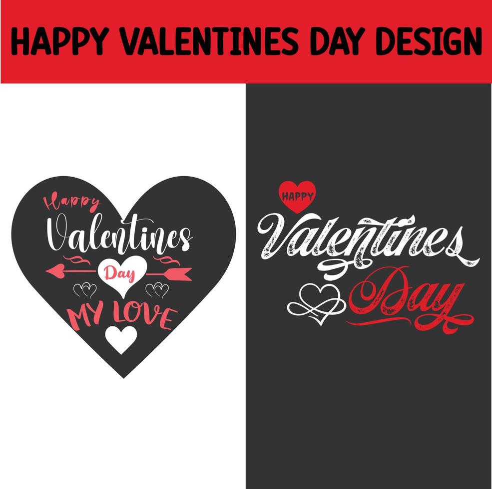 Happy Valentines Day Design für T-Shirt-Liebhaber vektor