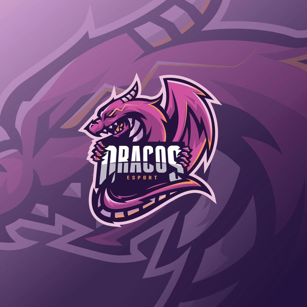 Drachen-Esport-Logo vektor