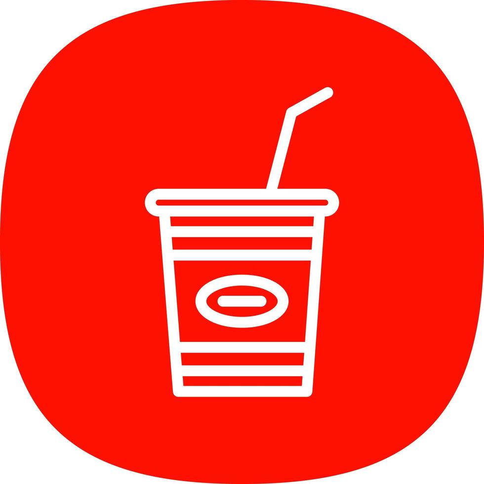 Milchshake-Vektor-Icon-Design vektor