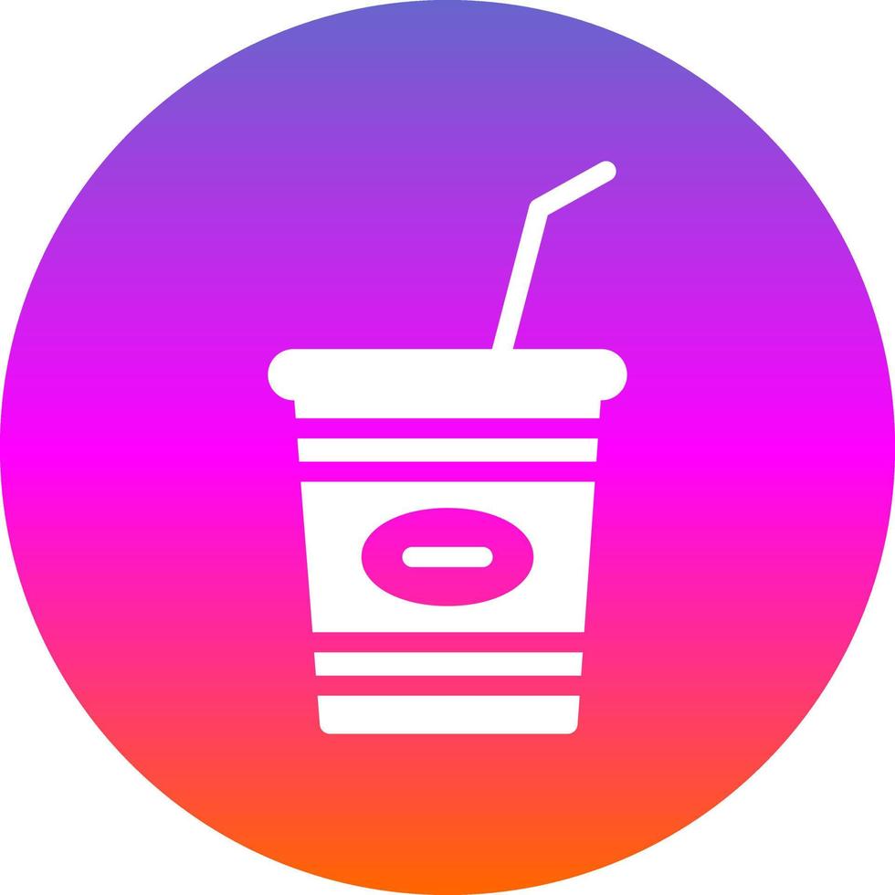 Milchshake-Vektor-Icon-Design vektor