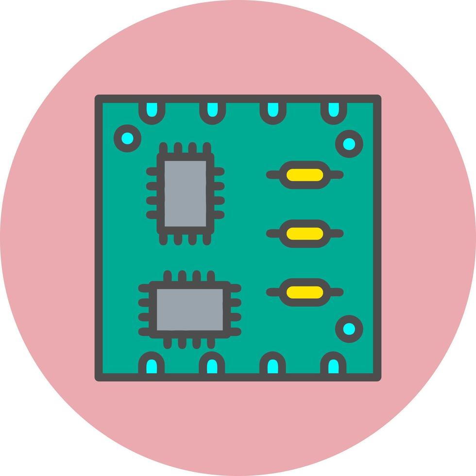 Vektorsymbol für Leiterplatten vektor