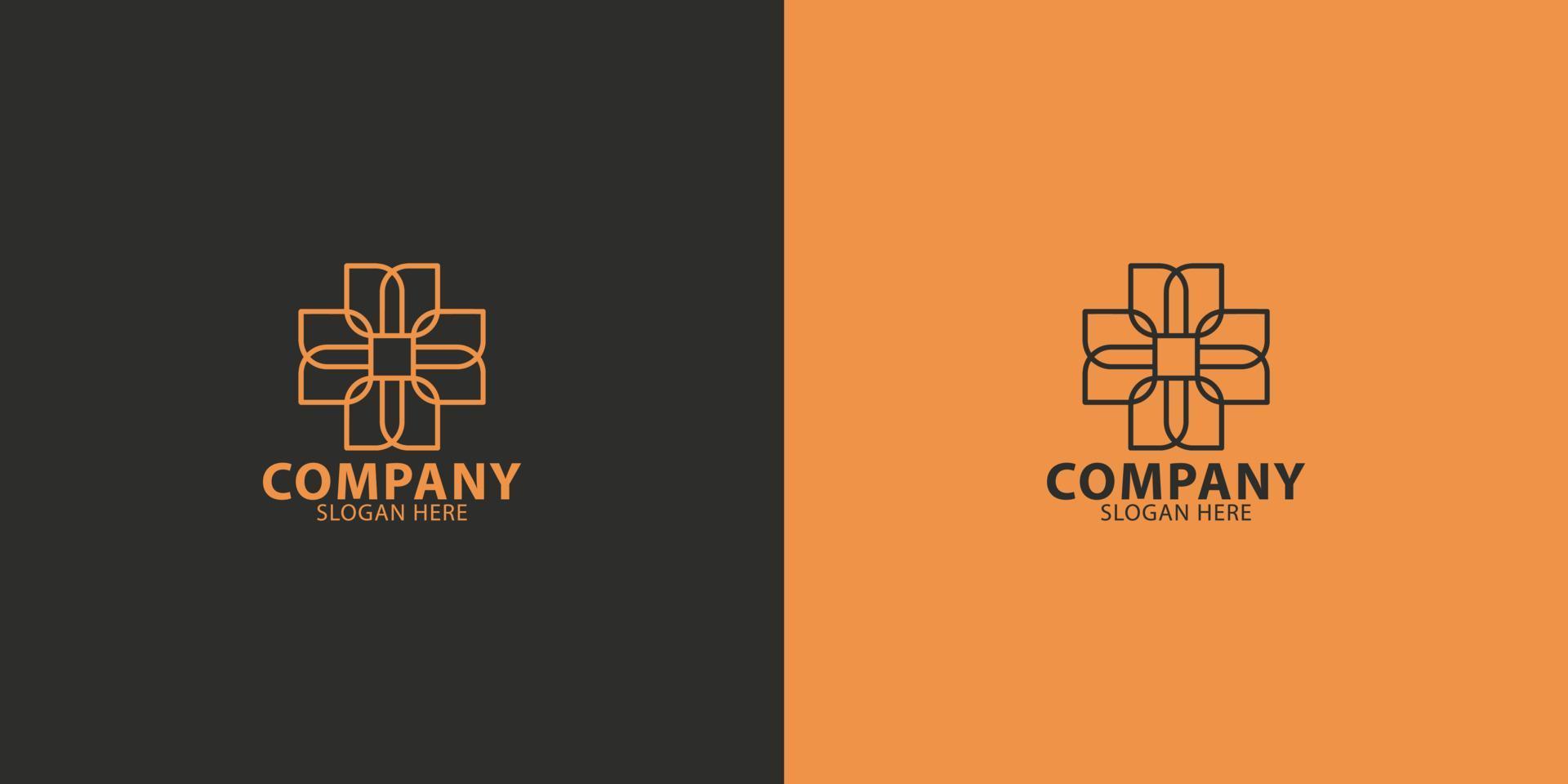 kreativ företag logotyp minimalistisk modern vektor