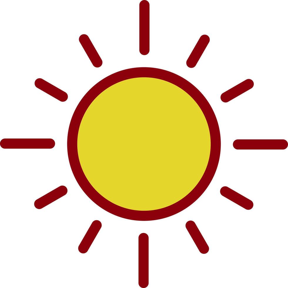 Sonne-Vektor-Icon-Design vektor