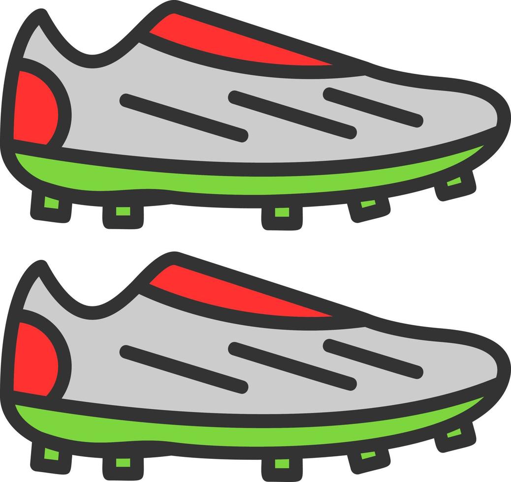 Fußballschuhe Vektor-Icon-Design vektor