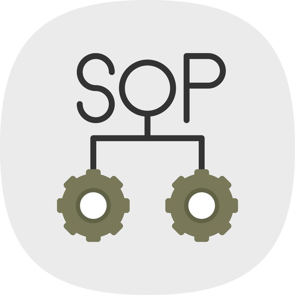 sop-Vektor-Icon-Design vektor